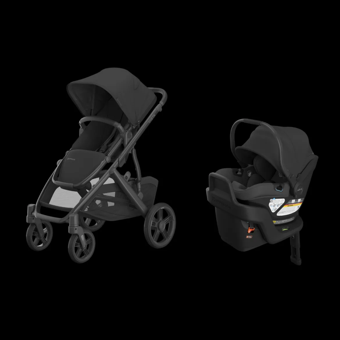 Vista V3 Stroller & Aria V2 Lightweight Infant Car Seat Travel System