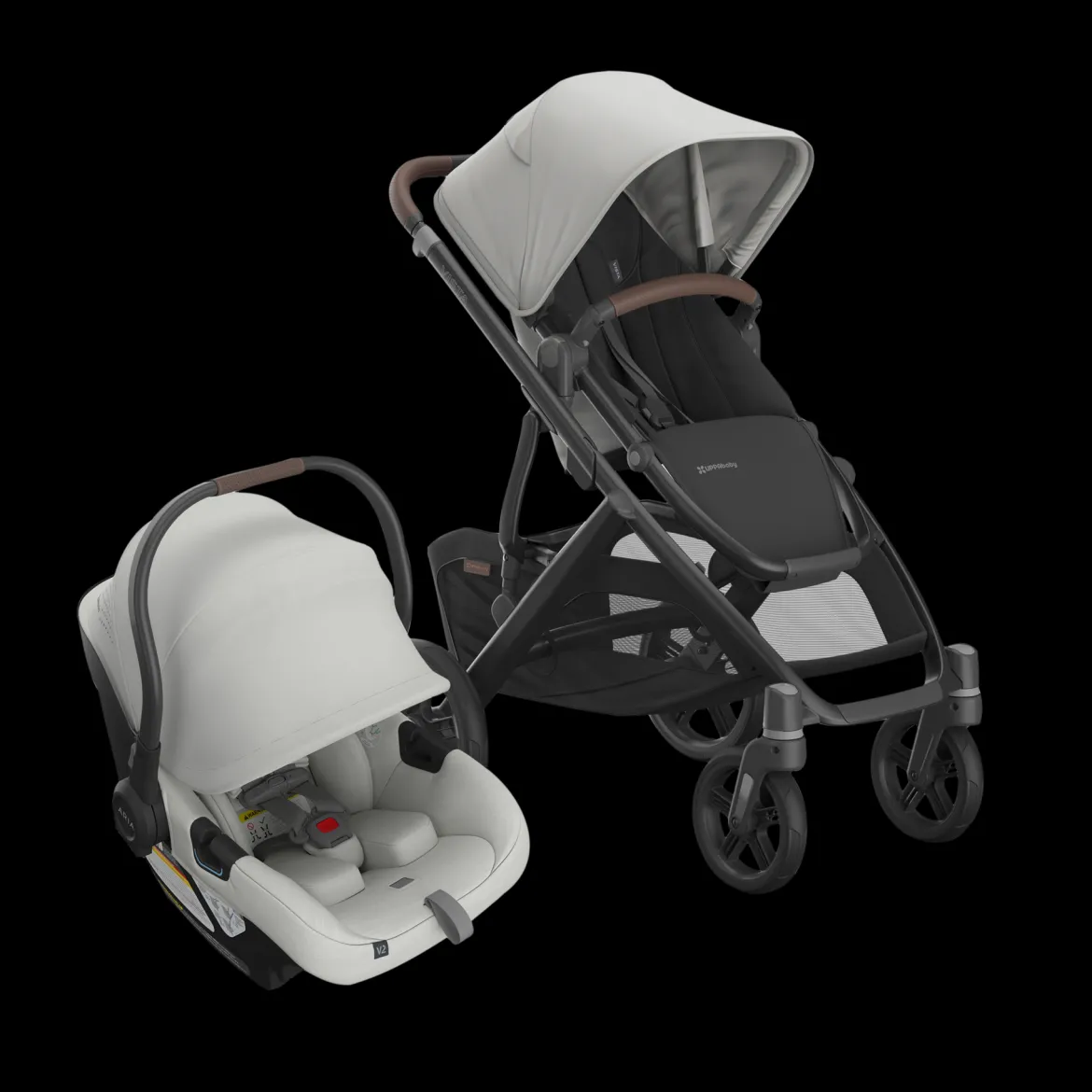 Vista V3 Stroller & Aria V2 Lightweight Infant Car Seat Travel System