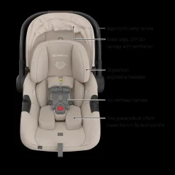 Vista V3 Stroller & Aria V2 Lightweight Infant Car Seat Travel System