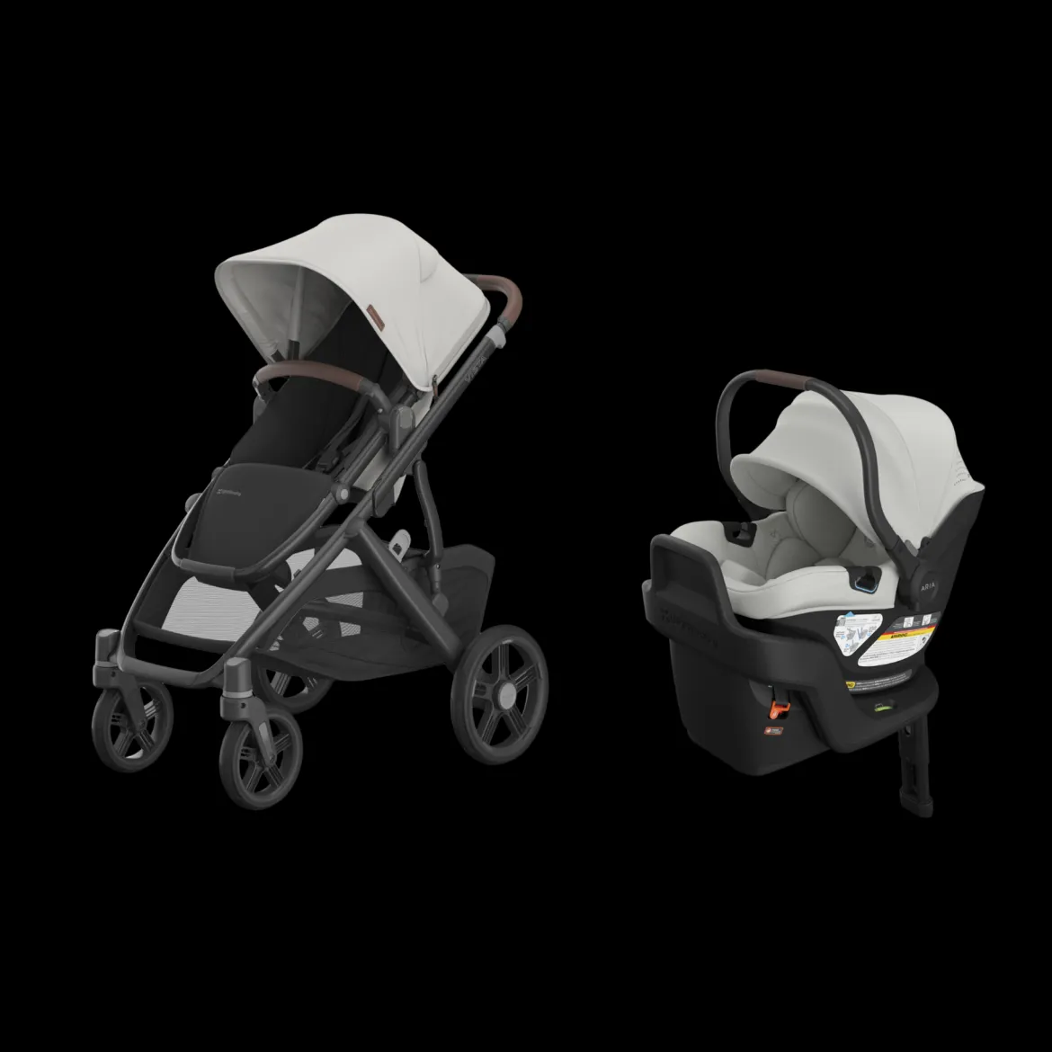 Vista V3 Stroller & Aria V2 Lightweight Infant Car Seat Travel System