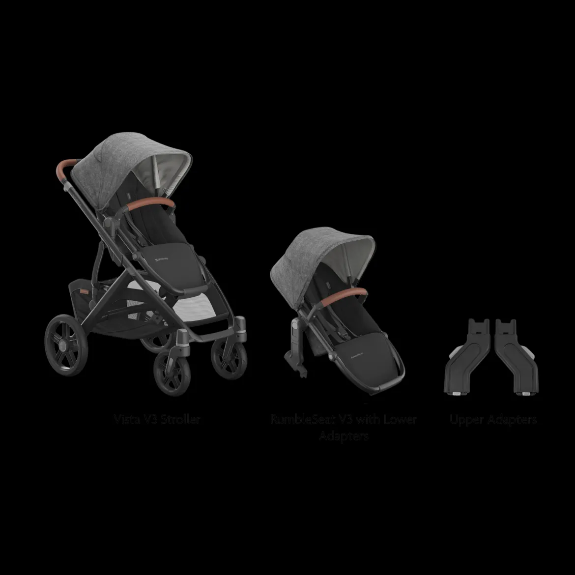 Vista V3 Stroller, RumbleSeat V3 & Upper Adapters