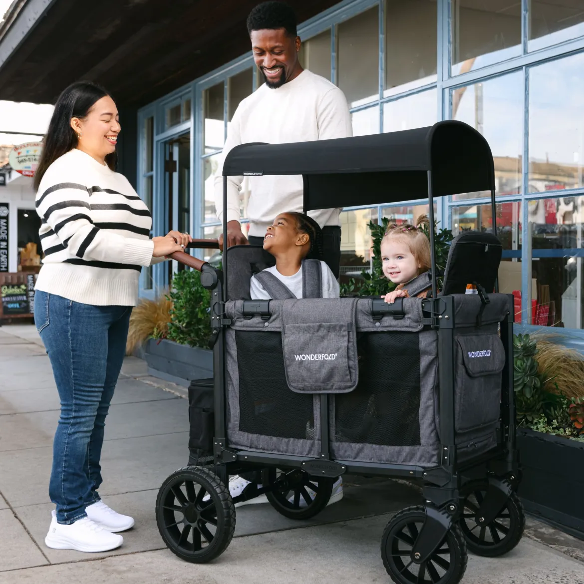 W2 Luxe Pro Double Seater Stroller Wagon