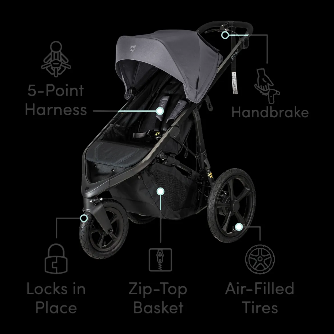 Wayfinder Single Jogging Stroller