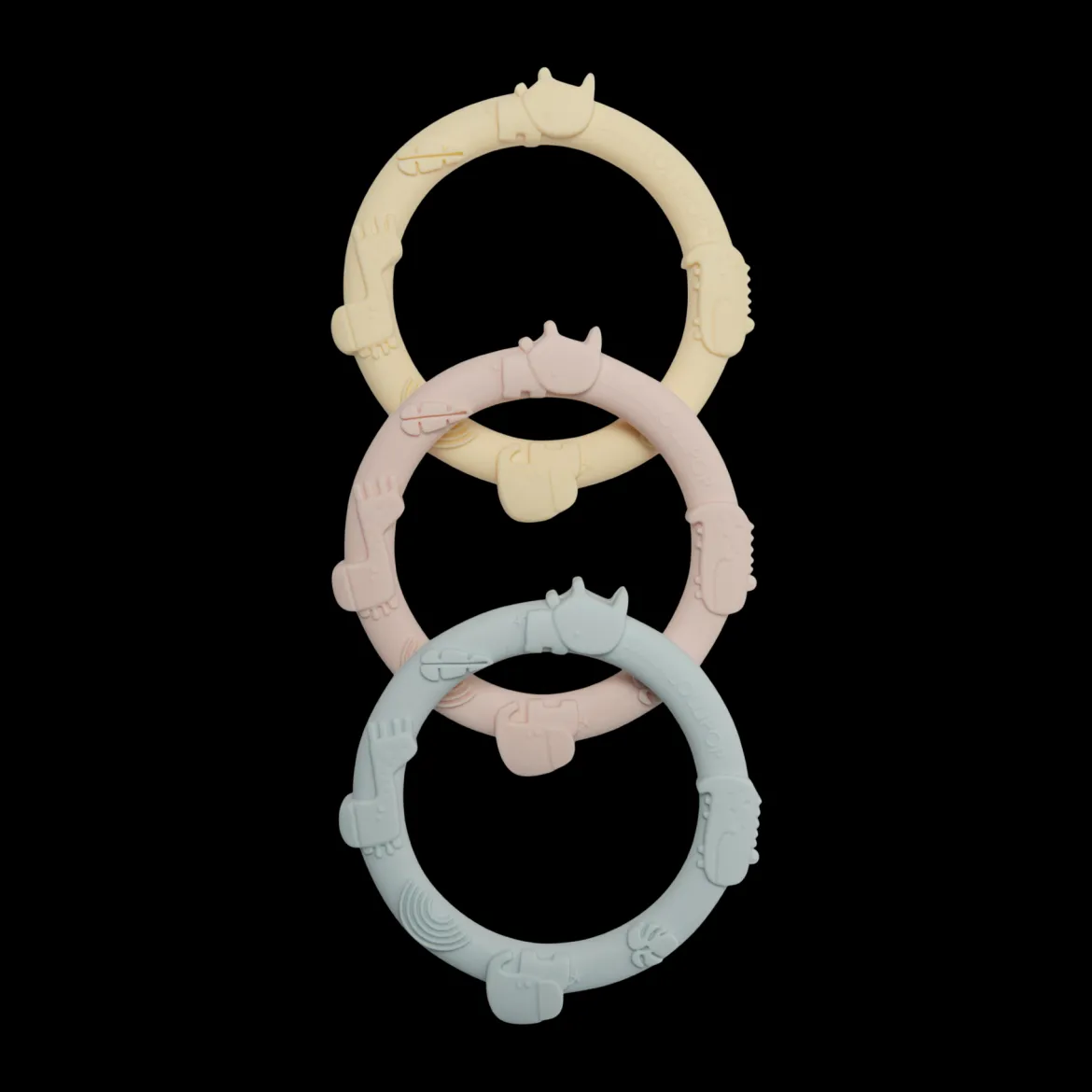 Wild Teething Ring Set