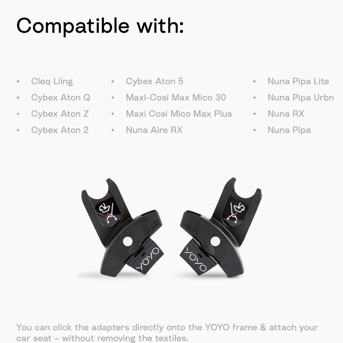 YOYO³ Stroller and Car Seat Adapter Bundle