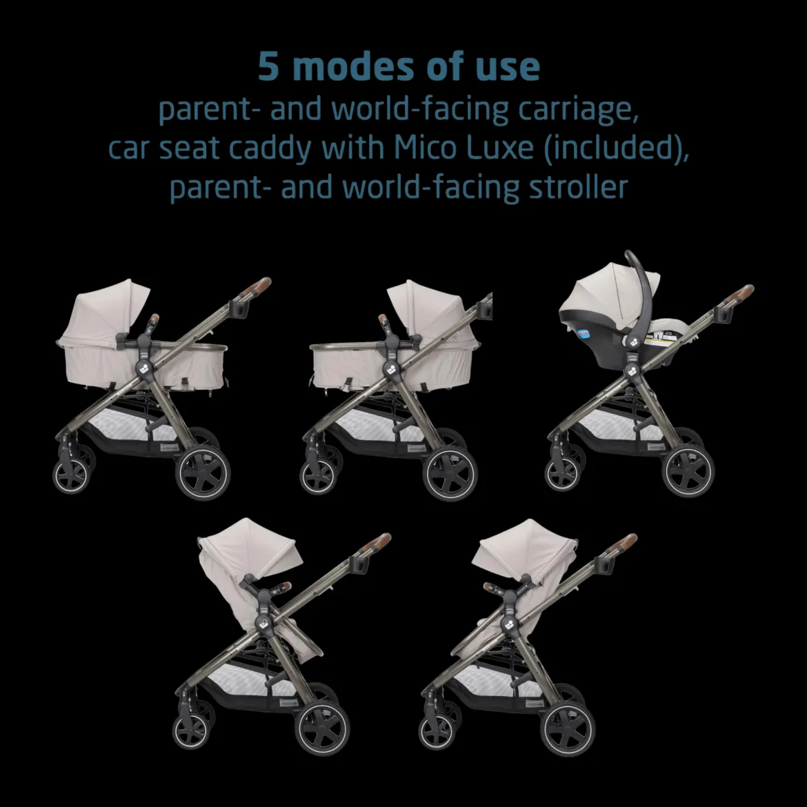 Zelia 2 Luxe 5-in-1 Modular Travel System